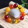 Pulsera de Cera de Abeja Ámbar de Segunda Generación Venta al por Mayor de Fábrica Ámbar Sangre Ámbar Flor Ámbar Medicina Pulsera de Cera Vieja Fluorescente Flotante Agua Salada