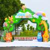 Arco inflable de dibujos animados ceremonia de apertura graduación de jardín de niños vacaciones modelo inflable actividad Puerta Arcoíris parque de atracciones Océano