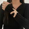 Pulsera de Apertura Estrella de Mar de Diseño Nicho Transfronterizo Europeo y Americano Flor Mariposa Personalizada Estilo Ins Joyería de Mano Traje Mujeres