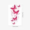 Pegatinas de Tatuaje Estilo Ins Frescas y Simples de Nuevo Estilo Transfronterizas Hermosas Retro Personalizadas Corazón Mariposa