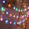Fio de luz solar para acampamento ao ar livre, decoração de atmosfera de Natal para barraca, luz de estrela com LED, luzes de Ano Novo, luz noturna