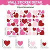 Decoración Transfronteriza Nuevo Día de San Valentín con Forma de Corazón para Puerta y Ventana Pegatina de Ventana PVC Colorida Festival Fiesta Propuesta Pegatina Electrostática