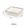 Cesta de Almacenamiento de Frutas y Snacks para Escritorio de Hierro Forjado Caja de Almacenamiento para Verduras y Artículos Varios de Sala de Estar y Cocina