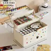 Caja de Herramientas para Estudiante de Arte Estudiante de Primaria Pintura Pintura China Escritorio Plástico Multifuncional Organizador de Pigmentos Caja
