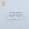 Caixa Quadrada Monocromática para Sombra de Olhos Bálsamo Sólido Blush Portátil Iluminador Material de Embalagem Fabricante Mini Cristal Transparente Pequeno Cubo de Gelo