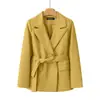 Blazer Feminino 2026 Primavera e Outono Nova Moda Elegante Slim-Fit Europeu e Americano Transfronteiriço Solto Casual Versátil Top