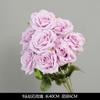 Flor artificial morada ceremonia de boda salón de bodas camino principal arreglo floral techo decoración arco de bienvenida hotel fila de flores flores falsas