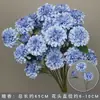Juego de 10 Piezas de Flores para Boda en Tonos Azules para Decoraciones de Pasillo de Salón de Bodas, Arreglos Florales, Decoraciones de Fondo y Decoraciones de Escenario con Flores Artificiales