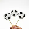 Pratos de Papel de Futebol Branco, Guardanapos de Papel, Copos de Papel, Toalha de Mesa, Caixa de Doces, Conjunto de Talheres Descartáveis para Festas de Aniversário
