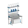 Mesa de embalaje comercial mesa de embalaje mesa de corte corte de película de burbujas superficie de acero inoxidable sellado exprés caja banco de trabajo antiestático