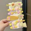 Pinza para el Cabello de Peluche Color Café para Niñas, Accesorios para Flecos Rebeldes en la Parte Delantera, No Daña el Cabello, Pinzas Pequeñas para Bebé