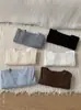 Hebilla de fuegos artificiales. Camiseta suave acanalada, nueva camiseta básica de otoño e invierno para mujer, corte ajustado, elástica, interior agradable a la piel