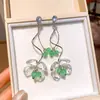 Brincos de Flor de Cristal Zircônia Super Brilhante Agulha de Prata, Brincos Estilo Feriado de Conto de Fadas com Design Único, Acessórios de Orelha de Nicho