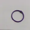 Anillo de sujeción de color para anillo de libro de hojas sueltas de metal de 30 mm de diámetro, anillo de llavero de pintura, llavero