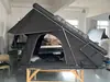 Tienda de campaña triangular para techo de aleación de aluminio elevada con soporte externo, tienda de campaña para coche plegable automática con techo duro para exteriores