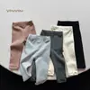 Leggings Lisos para Niñas 26 Otoño Nuevo Estilo Pantalones Exteriores Elásticos para Niñas Estilo Coreano Pantalones Versátiles de Moda en Múltiples Colores