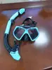 Gafas de buceo de silicona en stock transfronterizas, traje de buceo con máscara y tubo de snorkel, gafas de marco grande antivaho para hombres y mujeres