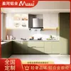 Gabinetes Impermeables de Aleación de Aluminio Personalizados Cocina Abierta Integrada Decoración del Hogar Encimera de Piedra Nano Gabinete de Estufa Integrada