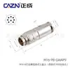 Plugue Montado de Metal Zhengcheng M16 Conector à Prova d'Água 2 Pinos 3 Pinos 4 Furos 57A819 Plugue de Aviação de 24 Pinos