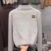 Camiseta de Manga Larga con Cuello Medio Alto de Terciopelo Alemán para Niños y Niñas Otoño e Invierno Nuevo Suéter Moda Versátil para Niños Medianos y Grandes Camisa Base