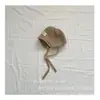 Gorro de Lana de Color Sólido Simple Estilo Coreano Gorro de Punto con Protección para las Orejas Estilo Universitario para Niños Lana con Cordón de Protección para las Orejas Todo Fósforo