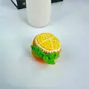 Muñeca de Lana Tejida a Crochet Nueva Hecha a Mano Serie de Frutas Colgante Tejido de Lana Llavero Colgante Adornos Producto Terminado