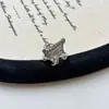 Anillo Abierto Ajustable de Plata de Ley S925 con Textura Plisada Vintage para Mujer, Artículo Nuevo de Tendencia Versátil de Lujo Ligero de Nicho