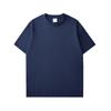 Camiseta de Manga Corta Pesada Estilo Americano para Hombre, Algodón Puro, Cuello Redondo, Corte Holgado, Casual de Verano, Estilo Sencillo, Color Sólido Manga Media