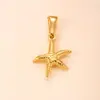 Colgante Individual Acero Inoxidable Fundición Joyería Delfín Estrella de Mar Colgante Collar Accesorios Chapado en Oro de 18K Creativo DIY Accesorios Fábrica