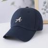 Gorra de Béisbol Punto A para Hombre, Protección Solar de Verano, Gorra Versátil para Estudiantes al Aire Libre para Mujeres, Bordado de Estampado de Leopardo Inglés, Gorra Desgastada