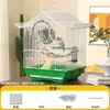 Jaula para Pájaros Pequeños, Periquitos Australianos, Periquitos y Pinzones, Jaula Grande de Lujo Estilo Villa Ecológica para Uso Doméstico