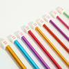 Color alúmina aguja de suéter herramienta de tejido DIY aguja de varilla de cabeza única aguja de suéter aguja de bufanda cabeza única 35cm juego