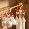 Gancho giratório de seis garras, design inspirado na dopamina, para uso doméstico, adequado para pendurar roupas, lingerie e acessórios; um gancho multifuncional para chapéus e bolsas