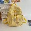 Mochila Escolar de Alto Valor da Moda Transfronteiriça para Alunas do Ensino Fundamental e Médio Design de Nicho Simples Mochila Versátil