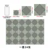 Pegatinas de azulejo autoadhesivas de PVC con patrón de diamantes en blanco y negro, pegatinas de azulejo de pared impermeables y a prueba de aceite para renovación de cocina y baño, suministro transfronterizo