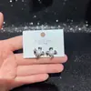 Brincos Geométricos de Zircônia Estilo Ins Outono e Inverno para Mulheres Agulha de Prata S925 Nicho Acessível Luxo Moda Versátil Galvanoplastia Ecológica