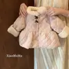 Abrigo de Invierno Grueso con Forro de Felpa para Niñas, Nuevo Estilo 2025, Chaqueta de Algodón para Niños Pequeños, Top Cálido Acolchado con Estilo para Bebés Niñas, Moderno