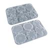 Molde de gota DIY Papoula Pétalas de trevo folhas cogumelo cacto etiqueta molde de silicone Páscoa