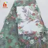 Vestido com bordado de borboleta vestido tecido bordado ponto linha multicolorida bordado plano feito à mão bordado com tubo de miçangas