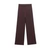 Roupas femininas europeias e americanas transfronteiriças 2025 primavera nova blusa relaxada solta e emagrecedora com decote em V calças de malha retas
