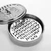 Suporte à Prova de Fogo para Espiral de Mosquito para Uso Doméstico, Bandeja de Aço Inoxidável para Espiral de Mosquito com Tampa, Caixa Repelente de Mosquitos, Bandeja Criativa para Cinzas, Queimador de Espiral de Mosquito