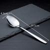 Cuchara de acero inoxidable al por mayor, cuchara de sopa para el hogar, tenedor de postre para niños, cuchara de vajilla japonesa, cuchara de helado, tenedor de café y fruta