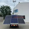 Iluminación solar faro remolcable luz LED exterior con elevación manual 7.9m camión de luz móvil