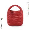 Nuevo bolso transfronterizo de Amazon simple tejido a mano a la moda de gran capacidad tipo cubo versátil para ir al trabajo portátil bandolera