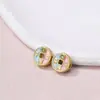 Cuentas Espaciadoras Flor de Paz Carácter de Fortuna Goteo de Oro Antiguo Arena Dorada Cuentas con Goteo de Aceite Accesorios de Joyería Semi-Terminados DIY Venta al por Mayor