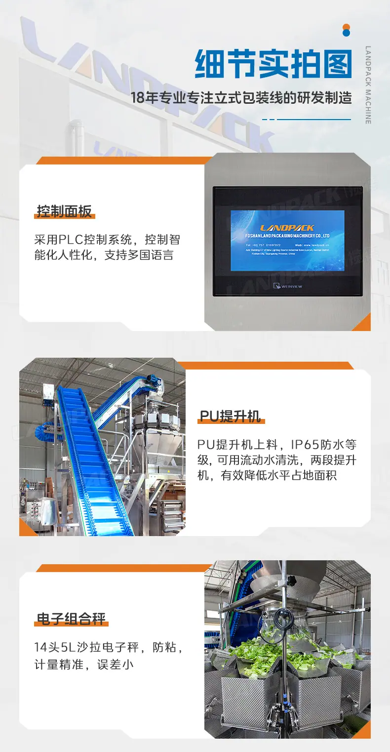 LD520A立式机（14头5L秤+充氮气+PU裙边皮带）+沙