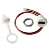 Conector hembra impermeable TYPE-C2P con cables de soldadura, tipo redondo moldeado por inyección con terminales de cable, interfaz de carga dedicada para dispositivos electrónicos 2P