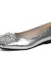 Zapatos Planos Cuadrados con Pedrería Estilo Francés para Mujer, Nuevos Mocasines de Cuero Suave sin Cierre Poco Profundos Otoño 2026