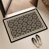 Nueva Alfombrilla de Baño de Tierra de Diatomeas Estilo Chino con el Carácter '', Absorbente y de Secado Rápido, Antideslizante y Resistente a la Suciedad, Felpudo Festivo para Entrada de Baño