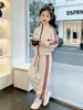 Conjunto de Ropa de Otoño para Niñas 2026 Nueva Moda Chaqueta de Béisbol Infantil Estilo Primavera y Otoño Conjunto Deportivo Casual de Dos Piezas para Niñas